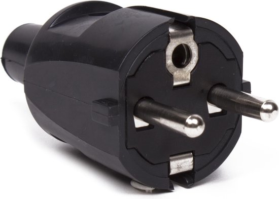 Stekker PVC RA zwart