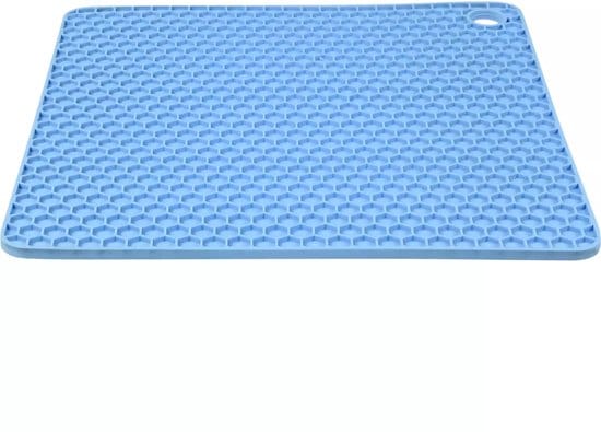 Pannenonderzetter siliconen vierkant 17 x 17 cm