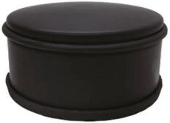 Deurstopper ø11 cm zwart