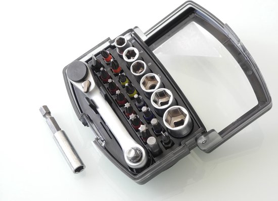 Bit- doppenset + ratel profi 24 dlg