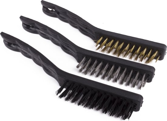 Staalborstel 3 dlg maxi