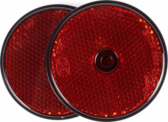 Reflector rond rood 60 mm 2 dlg E4