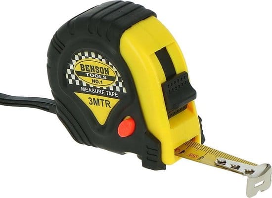 Rolbandmaat rubber 3 mtr x 16 mm