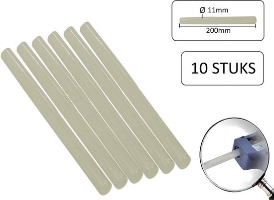 Lijmpatroon dik ø11 x 200 mm 10 dlg