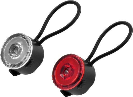 Fietslamp LED 2 dlg rond