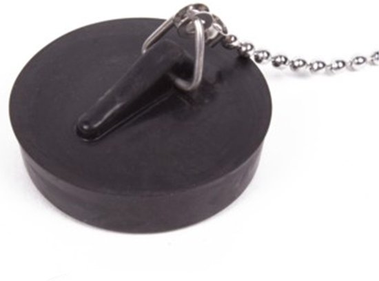 Gootsteendop 44 mm + RVS ketting 30 cm