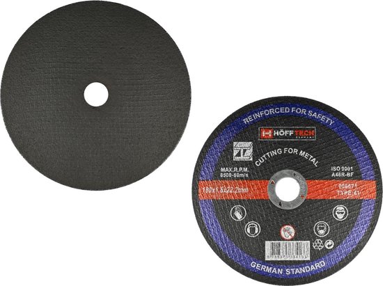 Doorslijpschijf metaal ø180 x 1.6 x 22.2 mm