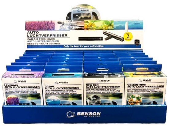 Auto luchtverfrisser aluminium mix display