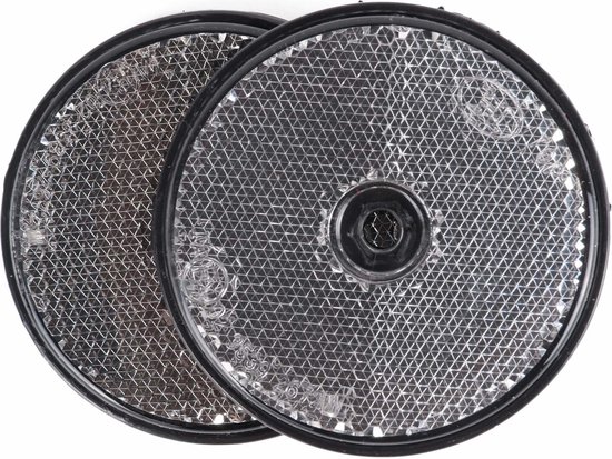 Reflector rond wit 60 mm 2 dlg E4