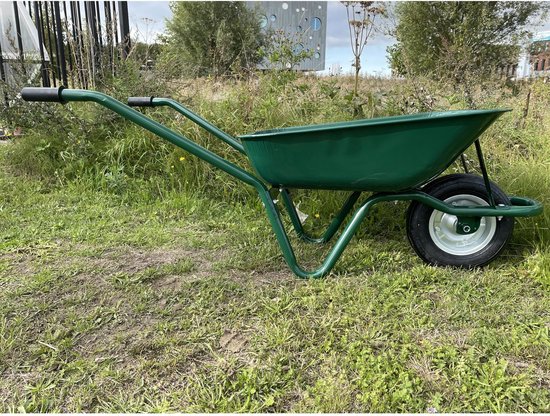 Kruiwagen groen metaal