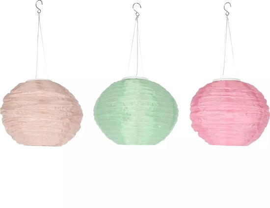 Tuinlamp solar lampion mix