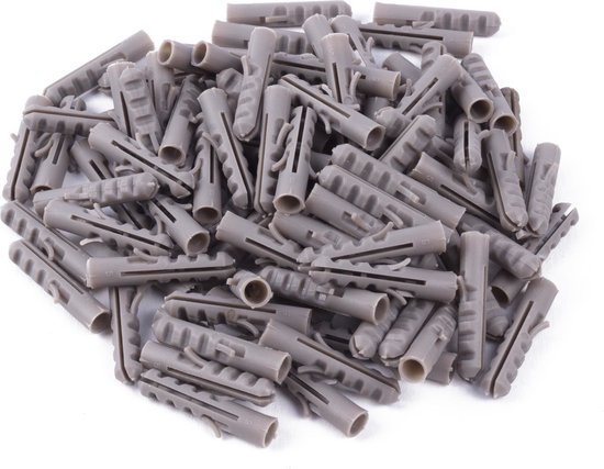 Pluggen 6 mm nylon 100 dlg