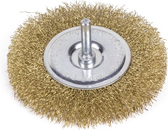 Staalborstel voor boormachine vlak 100 mm