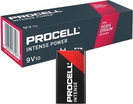 Duracell-procell 9V 6LR61/MN1604 10 dlg alkaline