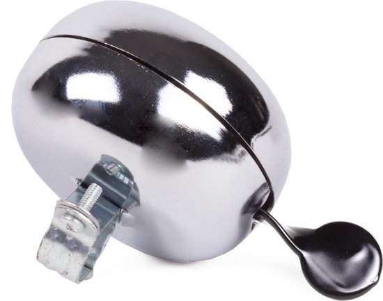 Fietsbel ding-dong 80 mm chroom