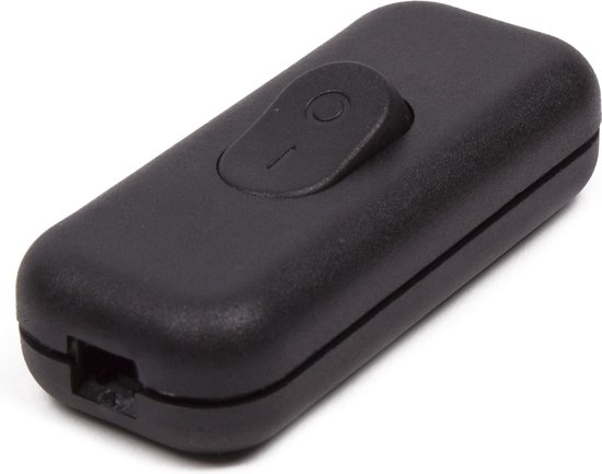 Snoerschakelaar zwart