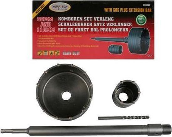Komboren set SDS+ 50 mm en 110 mm 2 dlg