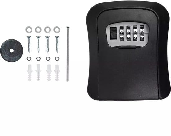 Sleutelkluis + cijferslot plastic
