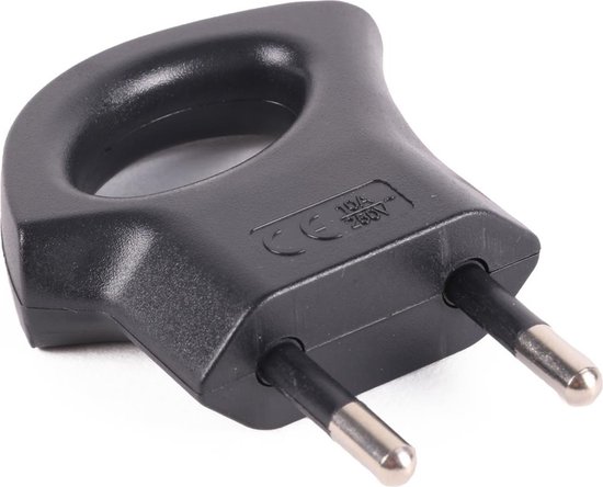 Stekker P grip zwart