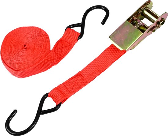 Spanband 5 mtr + ratel + haken