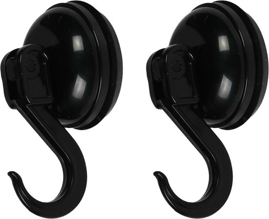 Haak zuignap 2 dlg Ø35 mm 2 kg zwart