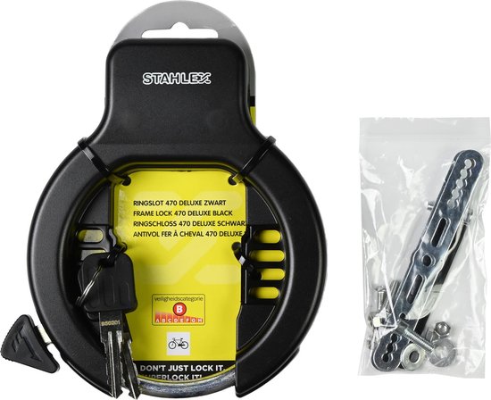 Ringslot Urbanlock deluxe zwart incl. montageset