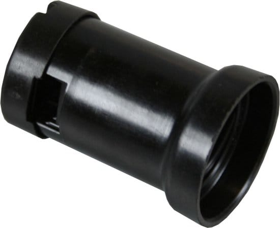 Prikfitting E27 zwart