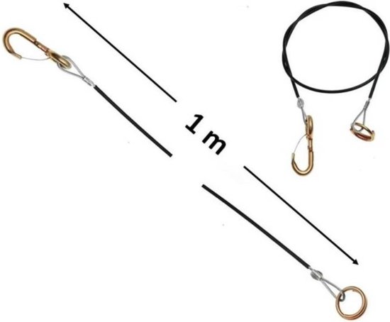 Aanhangwagen breekkabel 1 meter