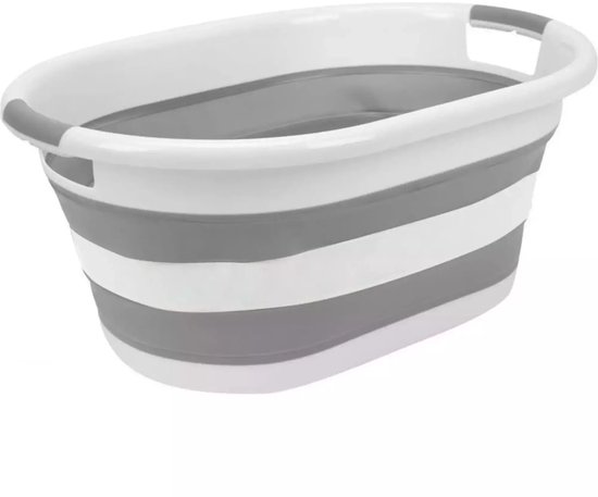 Wasmand opvouwbaar 39 ltr grijs