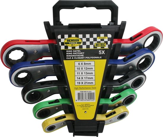 Ring ratel in houder 5 dlg metric