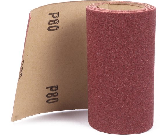 Schuurpapier op rol 3 mtr P80