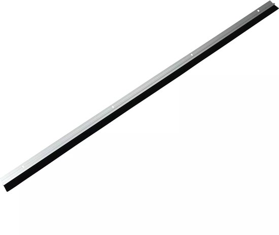 Tochtstrip borstel 100 cm aluminium zilver