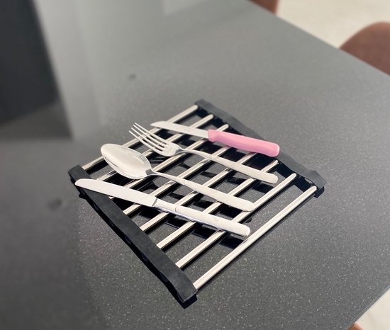 Pannenonderzetter/ afdruiprek RVS