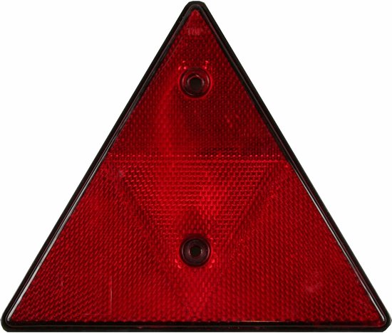 Reflector driehoek rood 155 mm E11