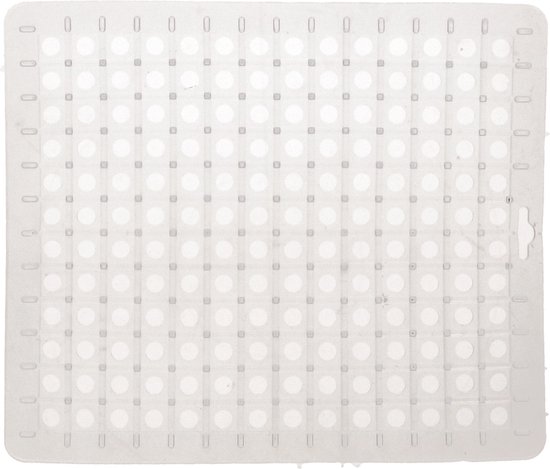 Gootsteenmat vierkant transparant mix