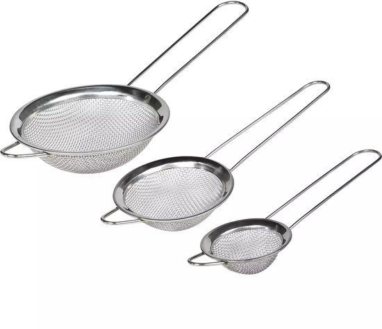 Zeef RVS 3 dlg klein