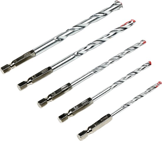 Boorset 5 dlg steen bit