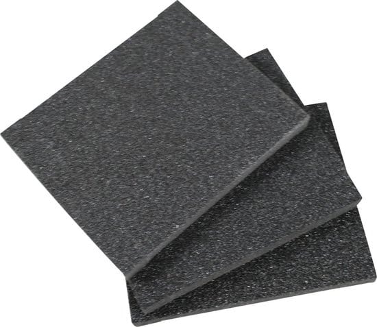 Schuurpad 3 dlg zwart