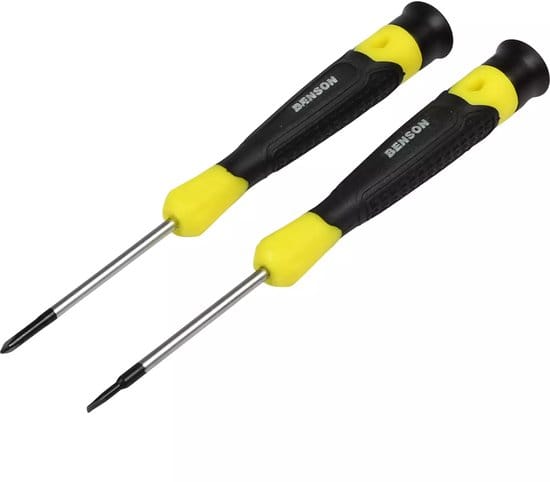 Schroevendraaier set precisie 2 dlg plat