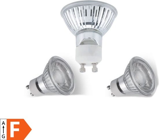 LED lamp GU10 5W glass version dimbaar 3 dlg
