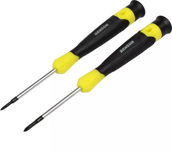 Schroevendraaier set precisie 2 dlg kruis