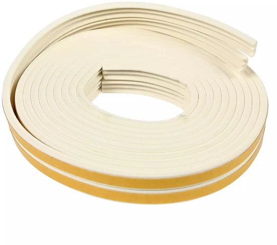 Tochtstrip rubber E-profiel 2 x 3 m wit