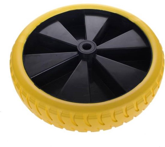 Wiel + band kruiwagen 4.00-8" ø380 mm PU