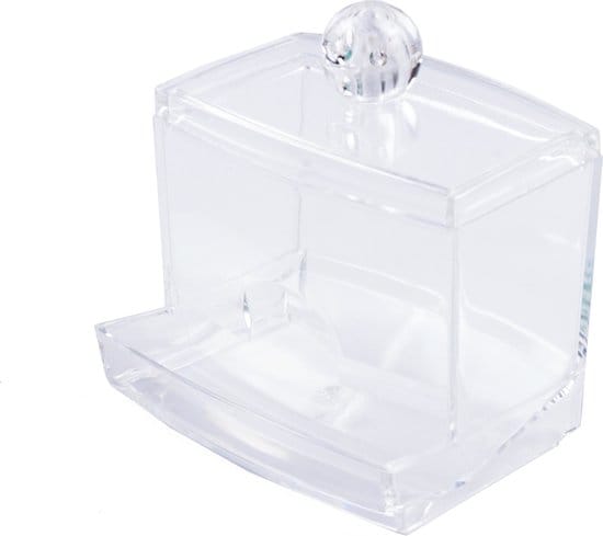 Organizer wattenstaafjes transparant