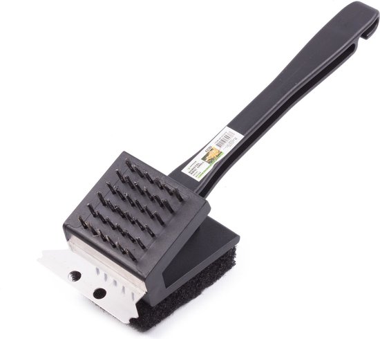 BBQ grill borstel met steel 3-in-1