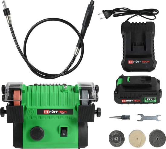 Accu slijpmachine 20V 2 Ah dubbel multifunctioneel