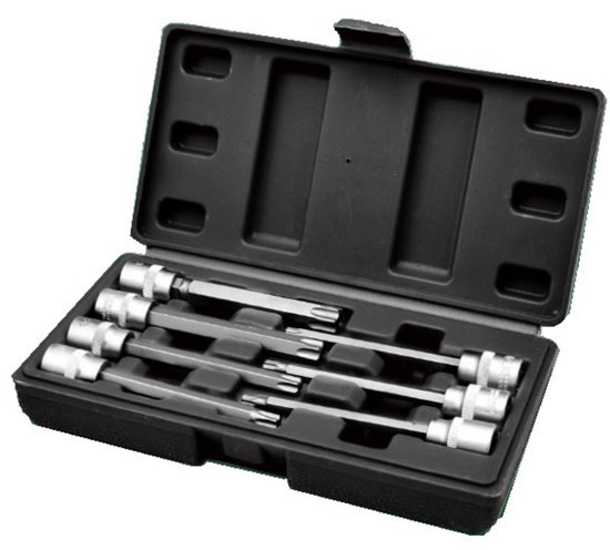 Doppenset verlengd torx 7 dlg 3/8''