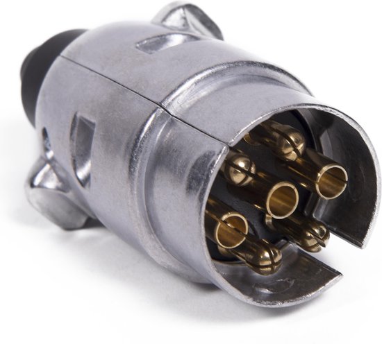 Stekker 7 polig metaal bc 12V