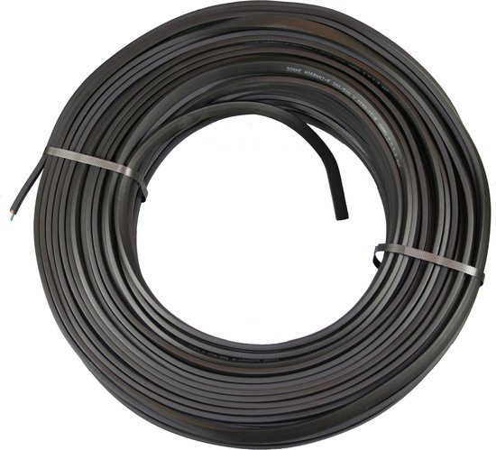 Stroomkabel prikkabel 2 x 1.5 100 mtr