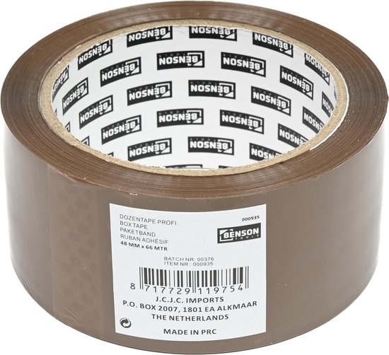 Dozentape bruin 66 mtr x 48 mm
